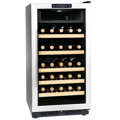سعر جيد High Capacity Wine Cooler Cabinet 286 Lbs Touch Control Locking Door for Wine Collection Display الانترنت