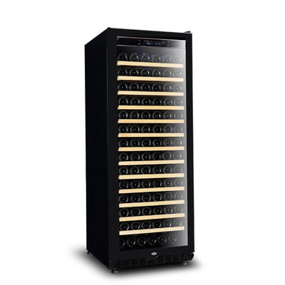 سعر جيد ثلاجة خزانة تبريد النبيذ مع الباب الزجاجي التحكم في درجة الحرارة الرقمية ومناطق درجة الحرارة المزدوجة الانترنت